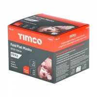 Timco FFP2 Fold Flat Masks with Valve - Pack 10