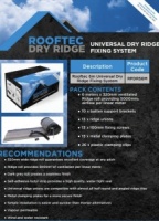 Rooftec 6m Universal Dry Ridge Fixing System