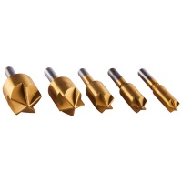 Titanium Coated Countersink Bit Set 5pce