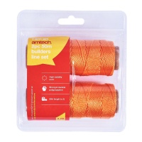 50m Builders Brick Line - Twin Pack