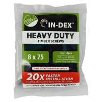 Heavy Duty Timber Screws - Hex - Exterior - Silver