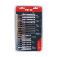 Timco Mixed Jigsaw Set - Wood & Metal Cutting - HSS Blades 15Pce