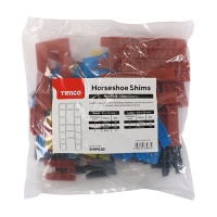 Assorted Horseshoe Shims Pack 100