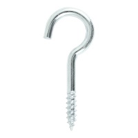 Screw Hooks 60mm - Zinc Pack 4